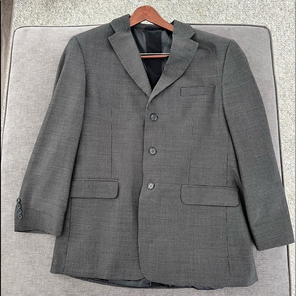 Haggar Tweed Sports Coat Blazer Sz 44L